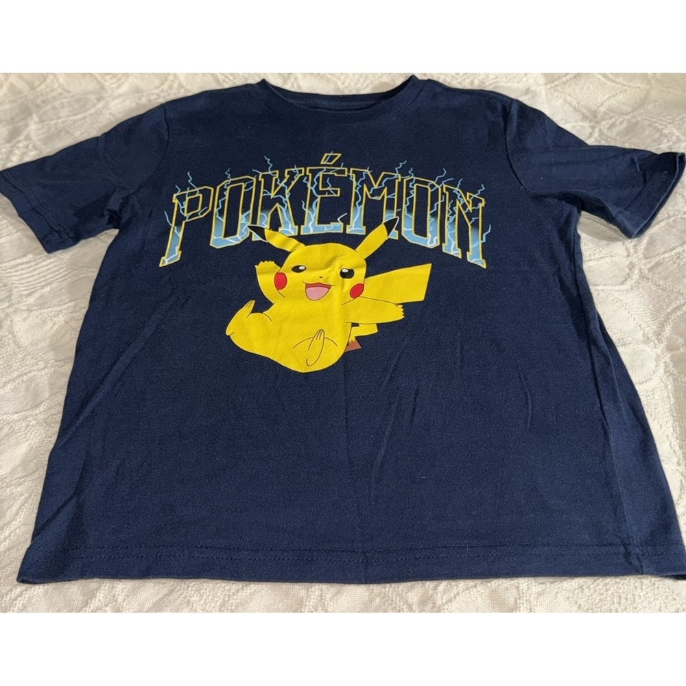 Lot Of 6 Boys Shirts  Marvel, Xbox, Old Navy, Sponge Bob, Pokémon Size 6-7 - Picture 12 of 16